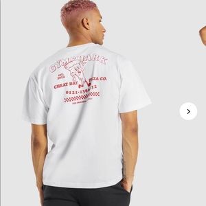 GYMSHARK PIZZA CO. OVERSIZED T-SHIRT (M) - LIMITED